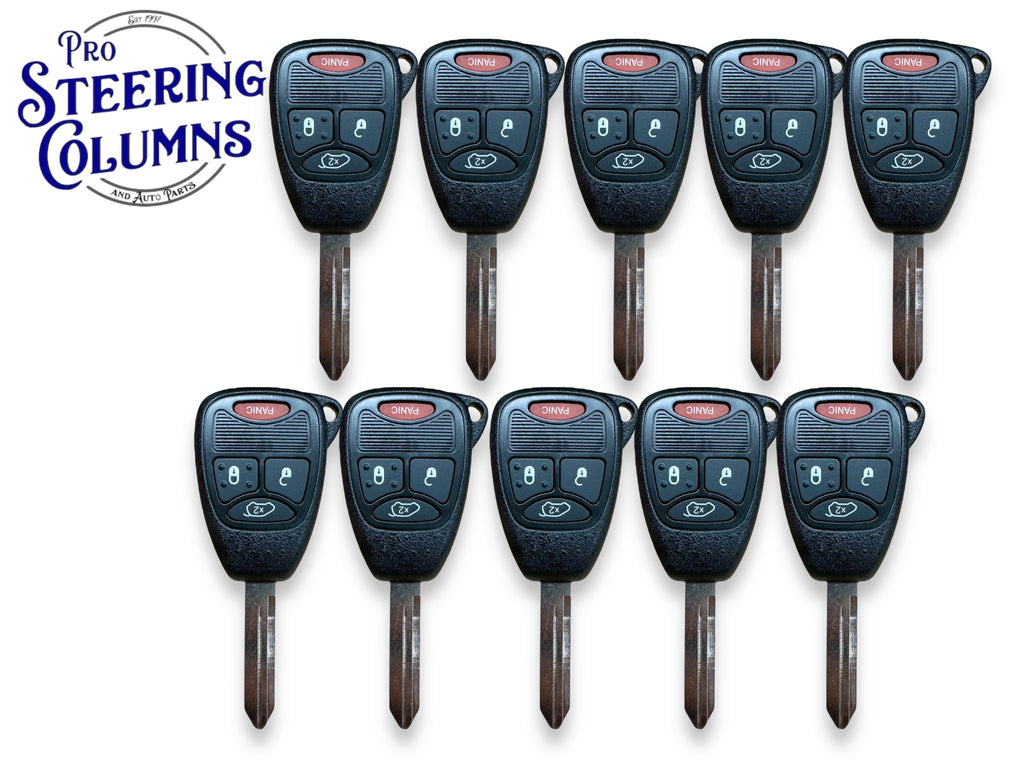 04-16 Chrysler Dodge Jeep 4 Button Remote Key Shell Case New OHT692427AA (10 Pack)