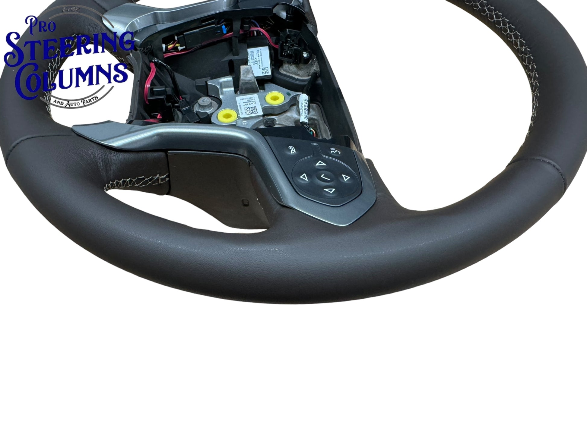 14-19 GM Silverado Sierra Tahoe Suburan Leather Cocoa Brown Steering Wheel New OEM 84483797