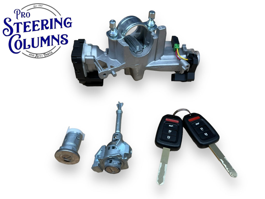 2014-2015 Honda Civic Ignition & Door Lock Cylinder Set With 2 Keys Shells New 06351-T0A-951