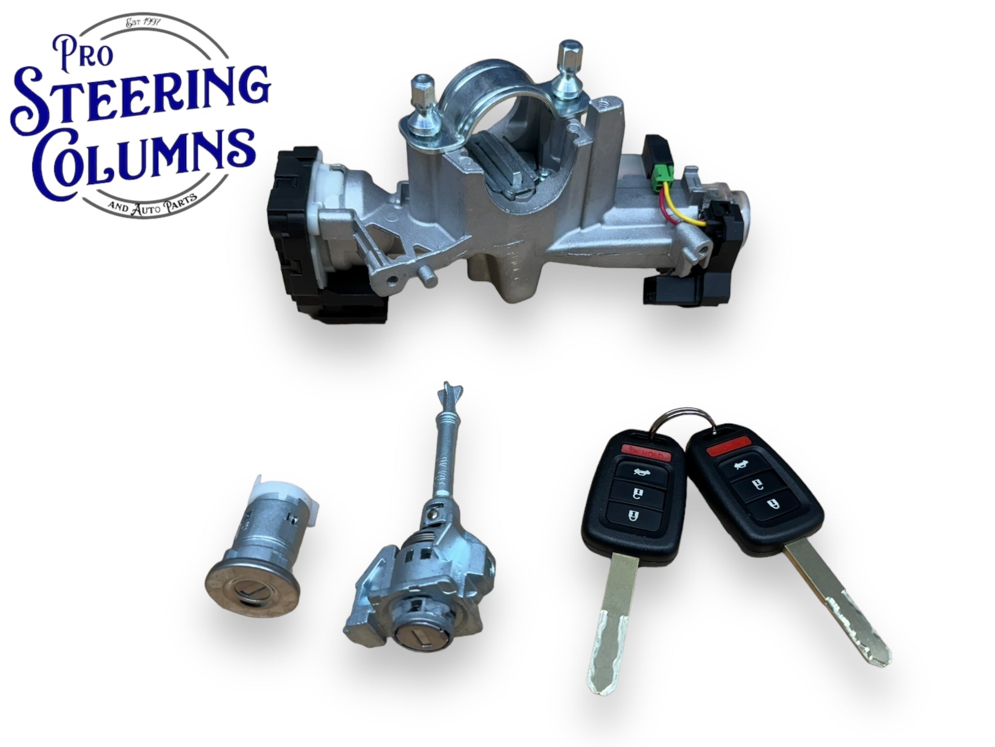 2014-2015 Honda Civic Ignition & Door Lock Cylinder Set With 2 Keys Shells New 06351-T0A-951