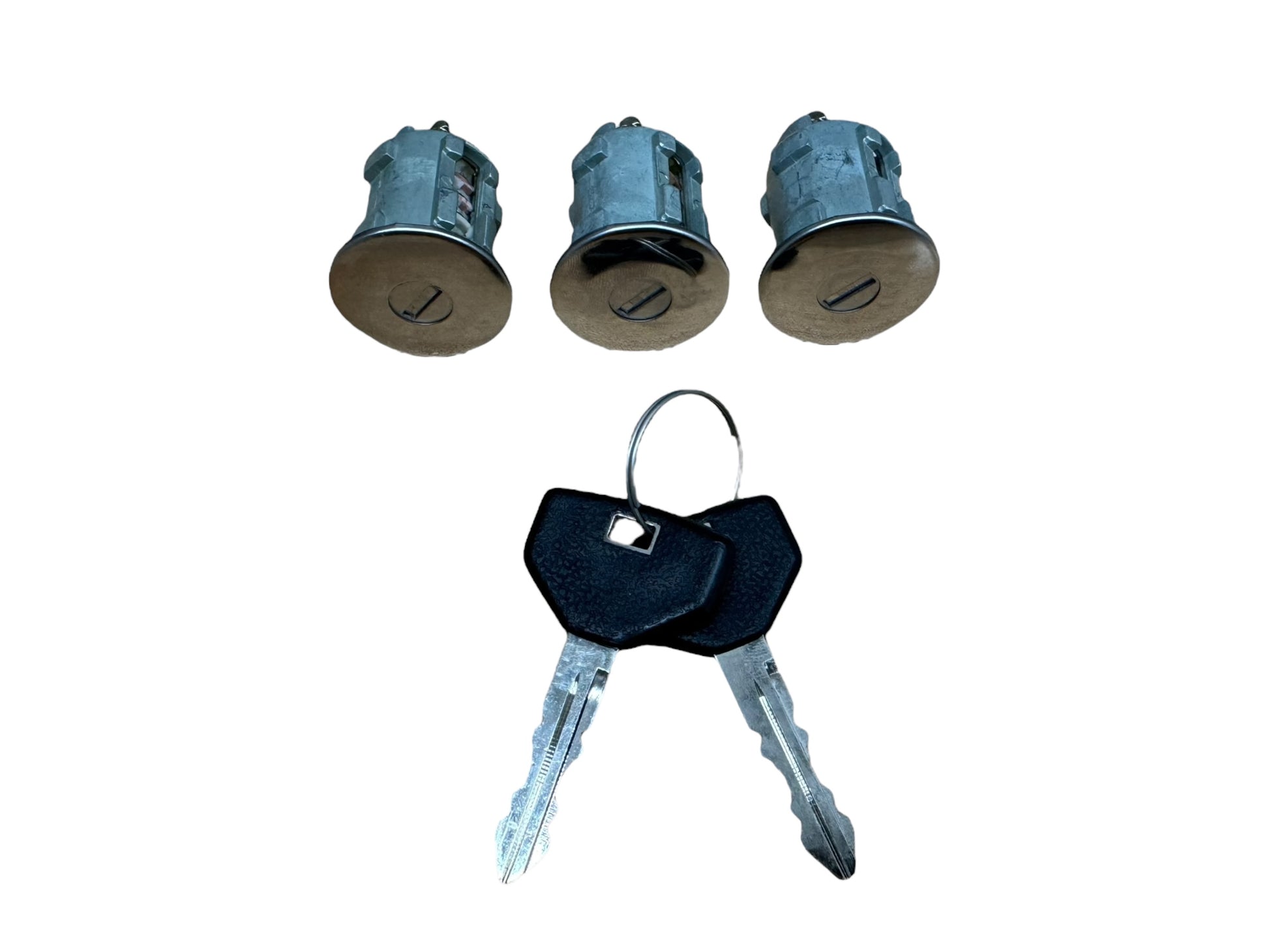 01-17 Jeep Wrangler Door Lock Cylinder Set 3 Locks Chrome New 68001713AA