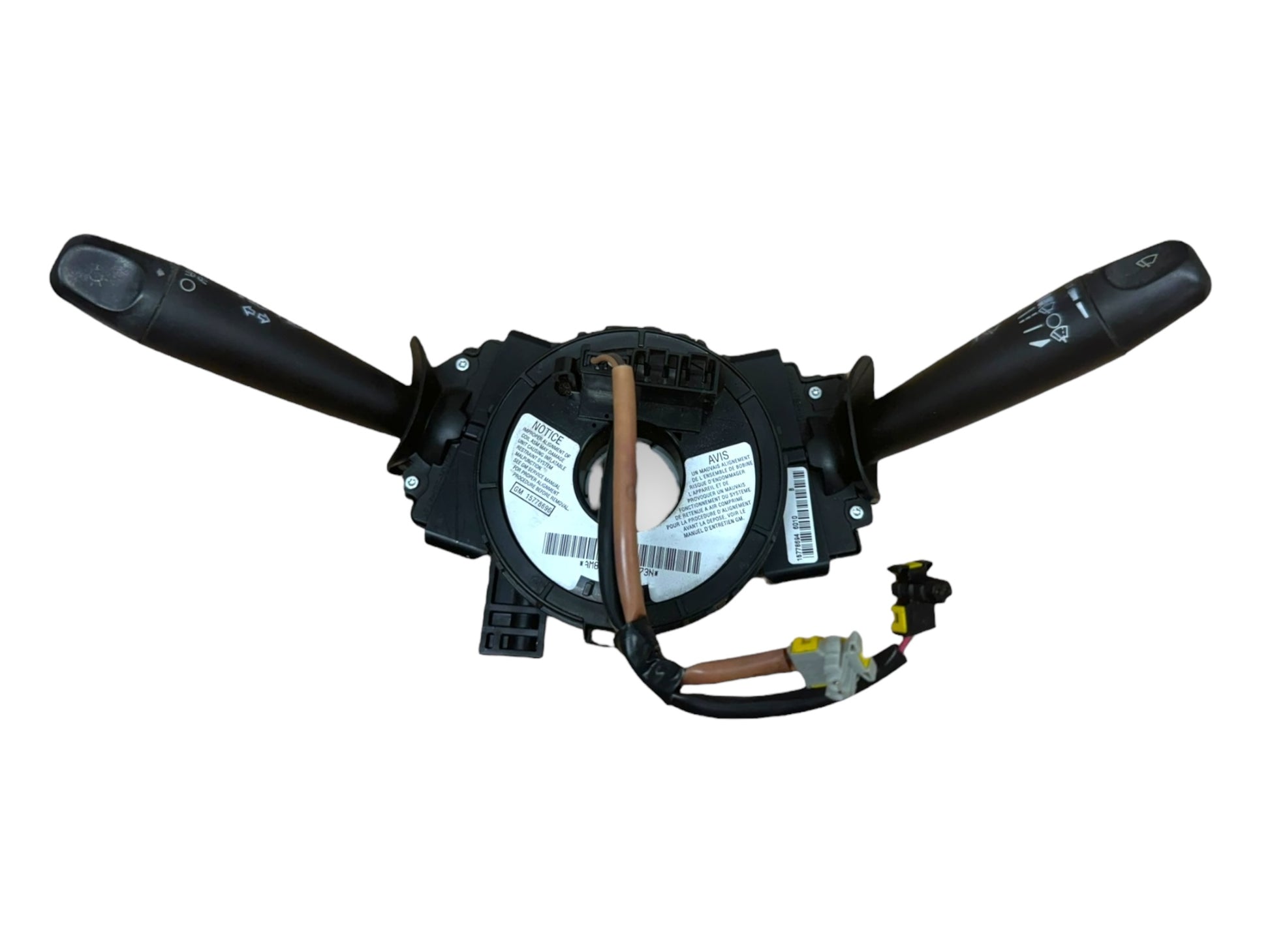 2003-2007 Saturn Ion Turn Signal Wiper Combination Switch With Clock Spring Used OEM 15778696