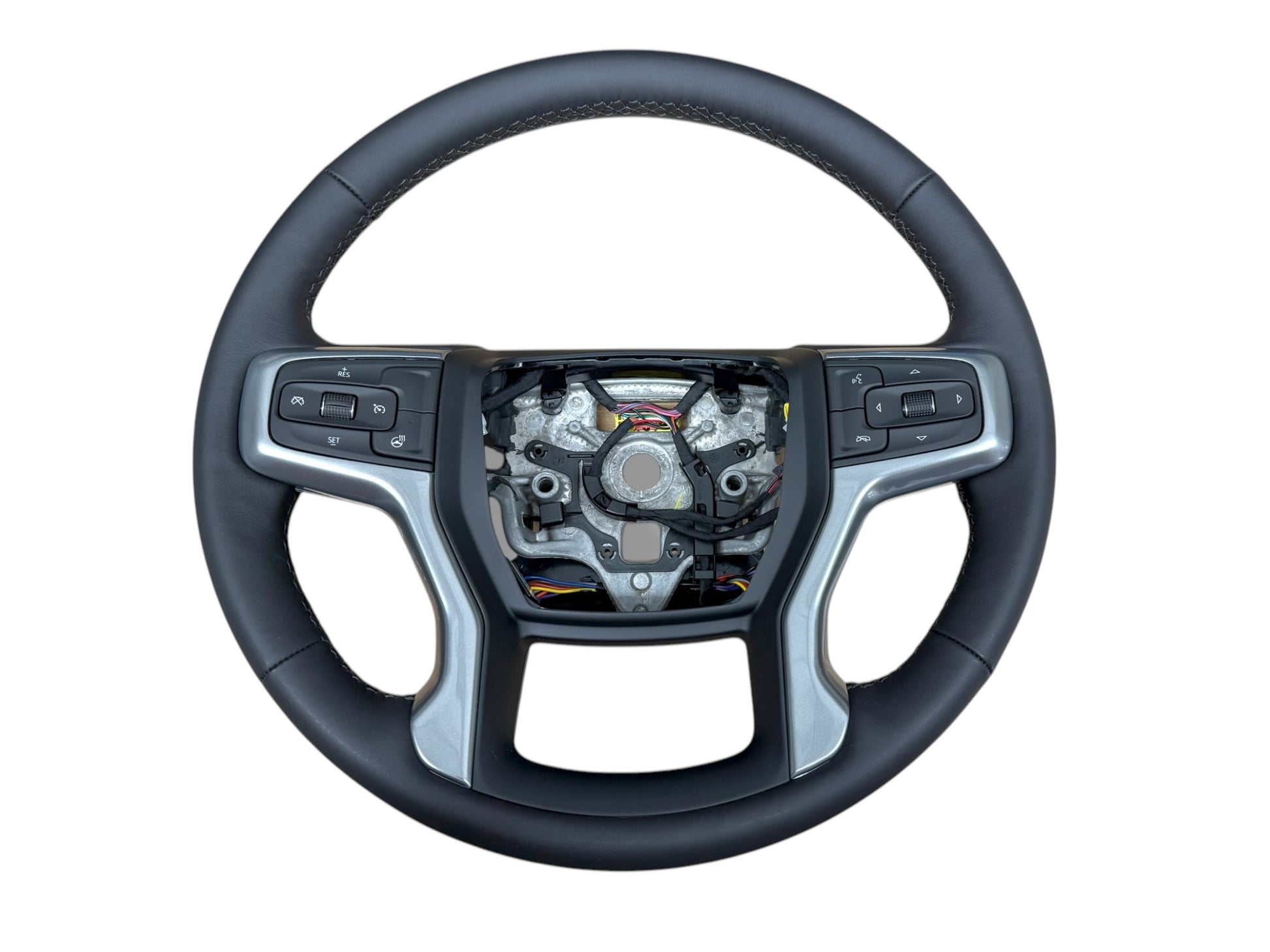 19-23 GM Silverado 1500 Steering Wheel Leather Black With Heat New OEM 84946341
