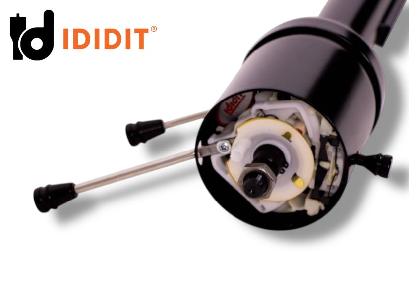 Ididit - 67-68 A-Body Camaro Firebird Chevelle Tilt Floor Shift Steering Column Black - 1120680051