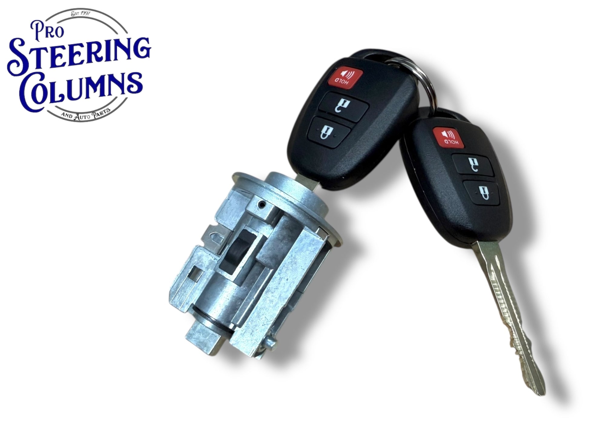13 & Up Toyota Tundra Highlander Rav4 Ignition Lock Cylinder With 2 Remote Keys New