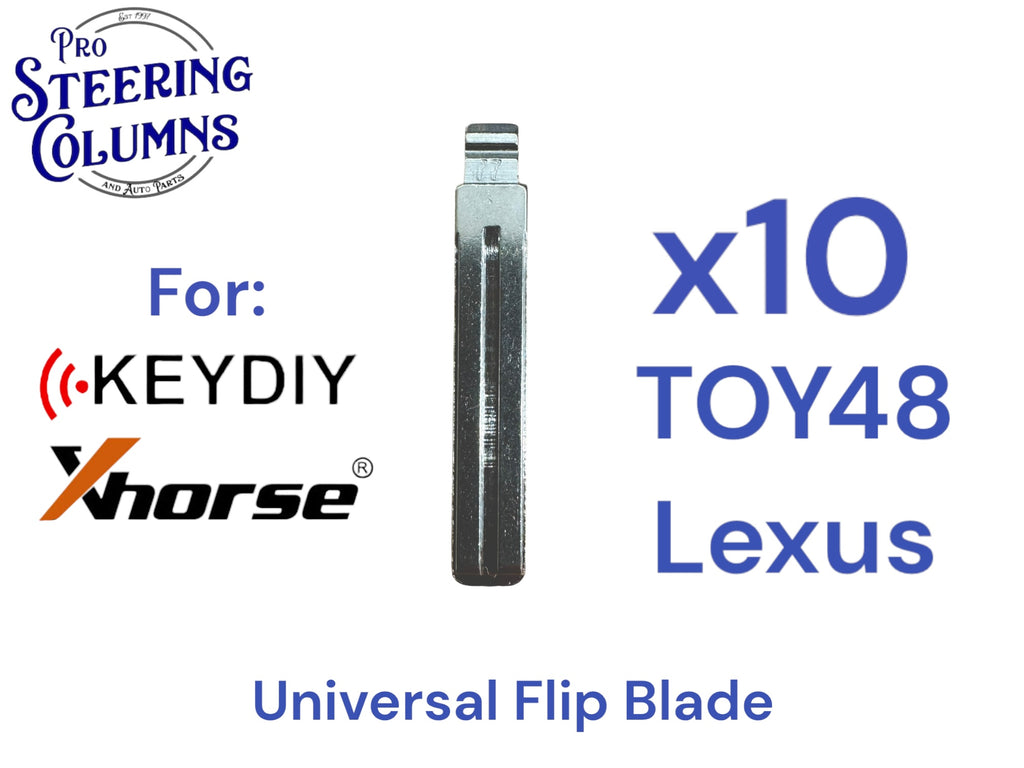 10x Xhorse Keydiy Universal Flip Key Remote Key Blades Lexus TOY48