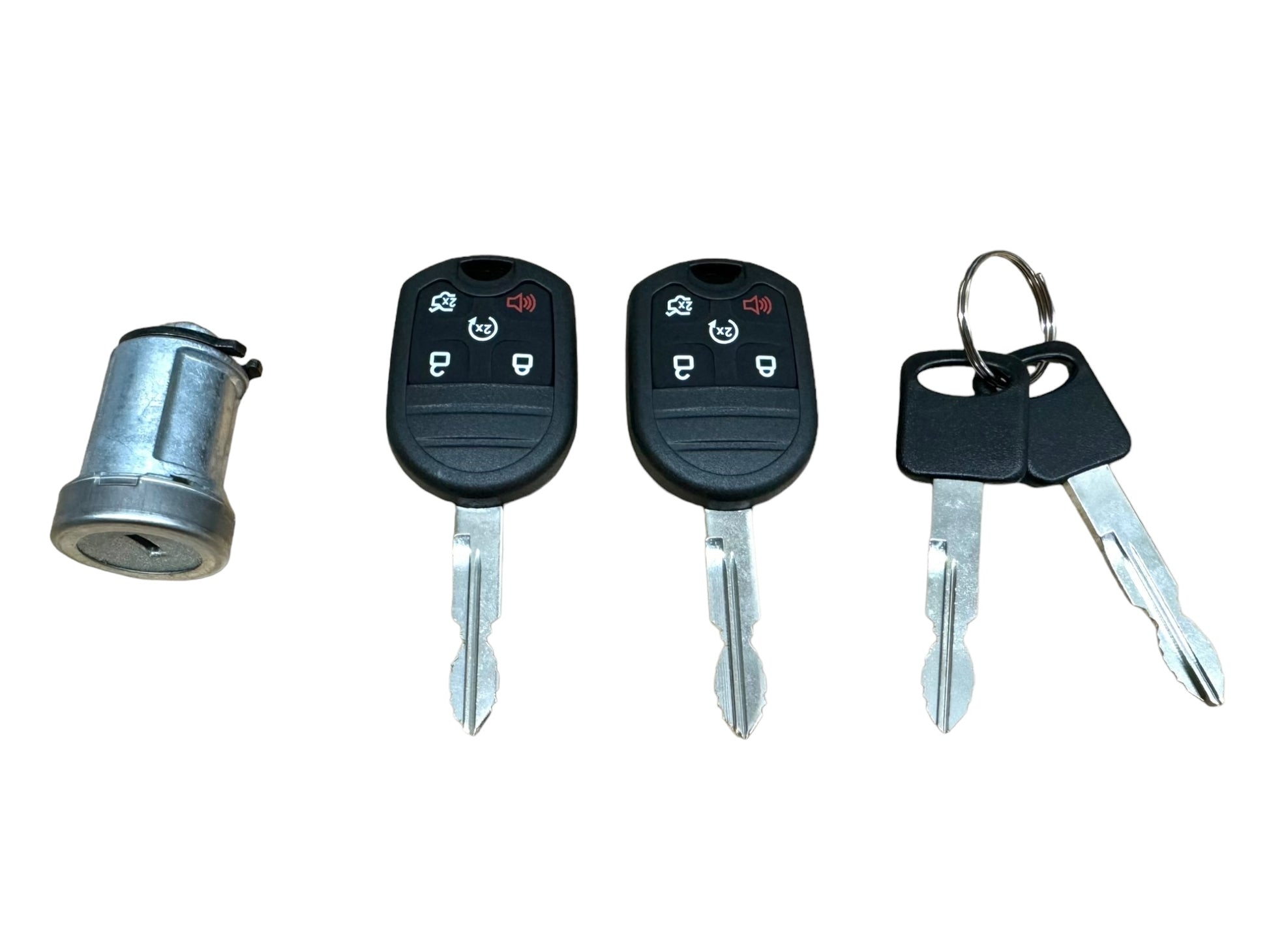 12-15 Explorer Expedition Flex Taurus Ignition Lock Cylinder With 2 Remote Keys New AU5Z-11582-B