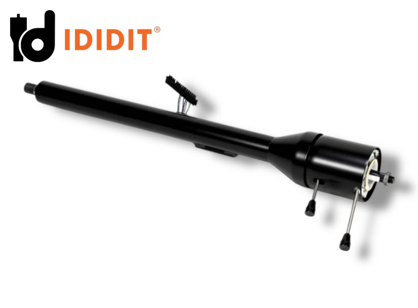 Ididit - 67-68 A-Body Camaro Firebird Chevelle Tilt Floor Shift Steering Column Black - 1120680051