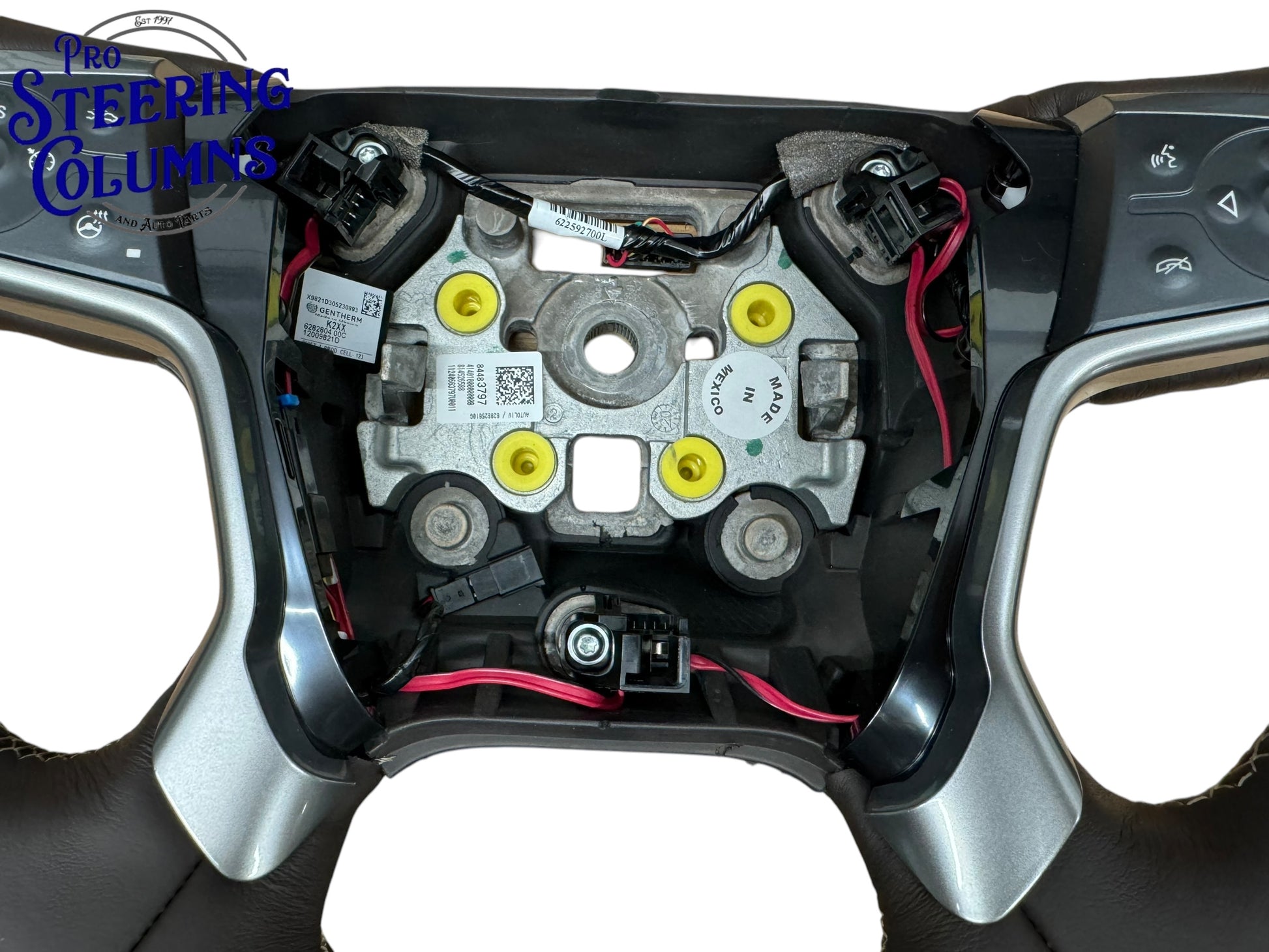 14-19 GM Silverado Sierra Tahoe Suburan Leather Cocoa Brown Steering Wheel New OEM 84483797