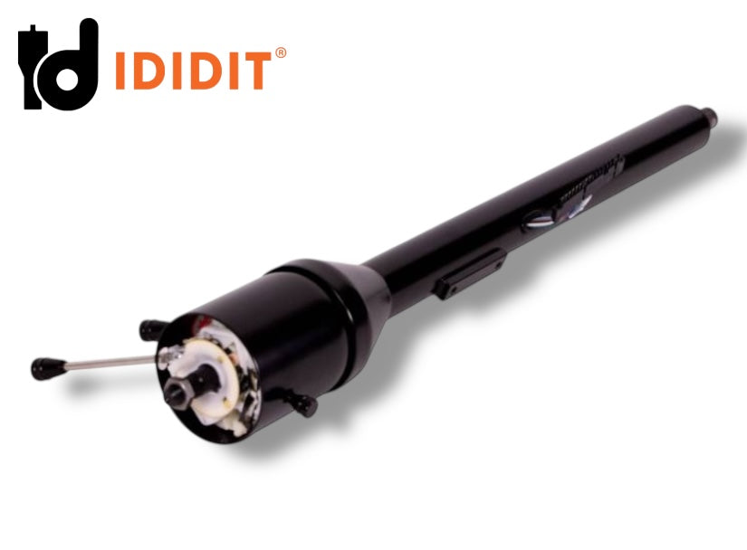 Ididit - 67-68 A-Body Camaro Firebird Chevelle Tilt Floor Shift Steering Column Black - 1120680051