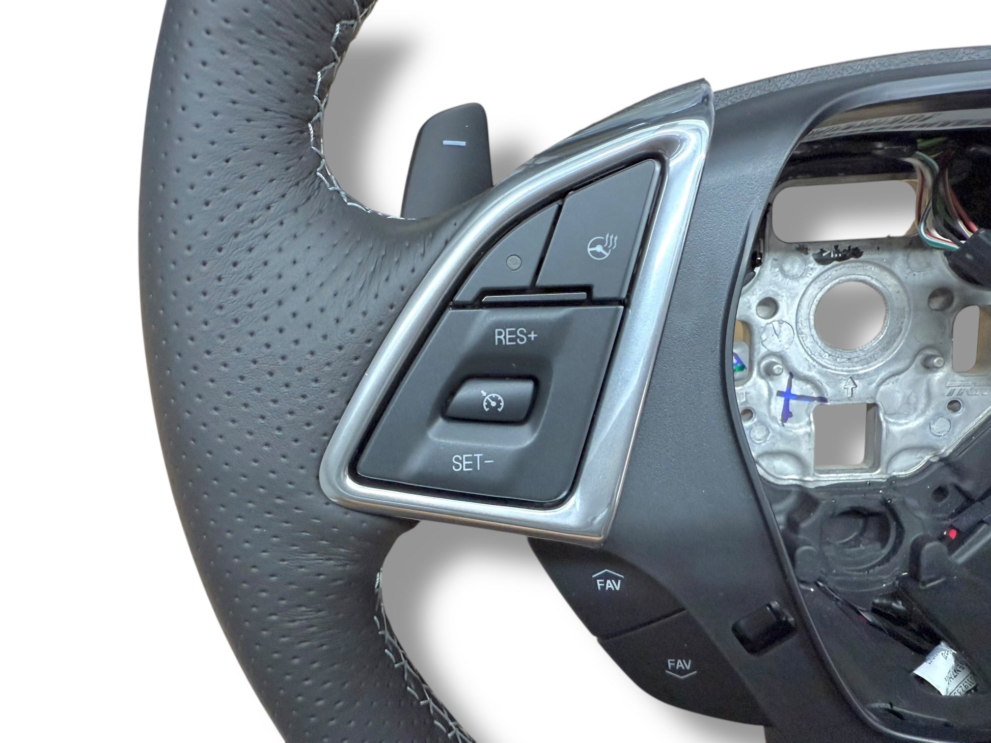 16-23 GM Camaro Black Leather Steering Wheel Paddle Shift New OEM 87865410