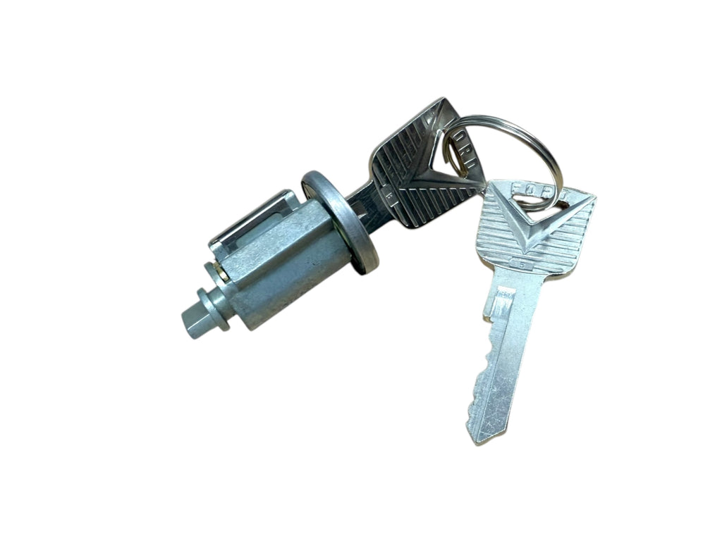 60-77 Ford Lincoln Mercury Ignition Lock Cylinder With 2 Ford OEM Logo Keys New C5OZ-11582-A