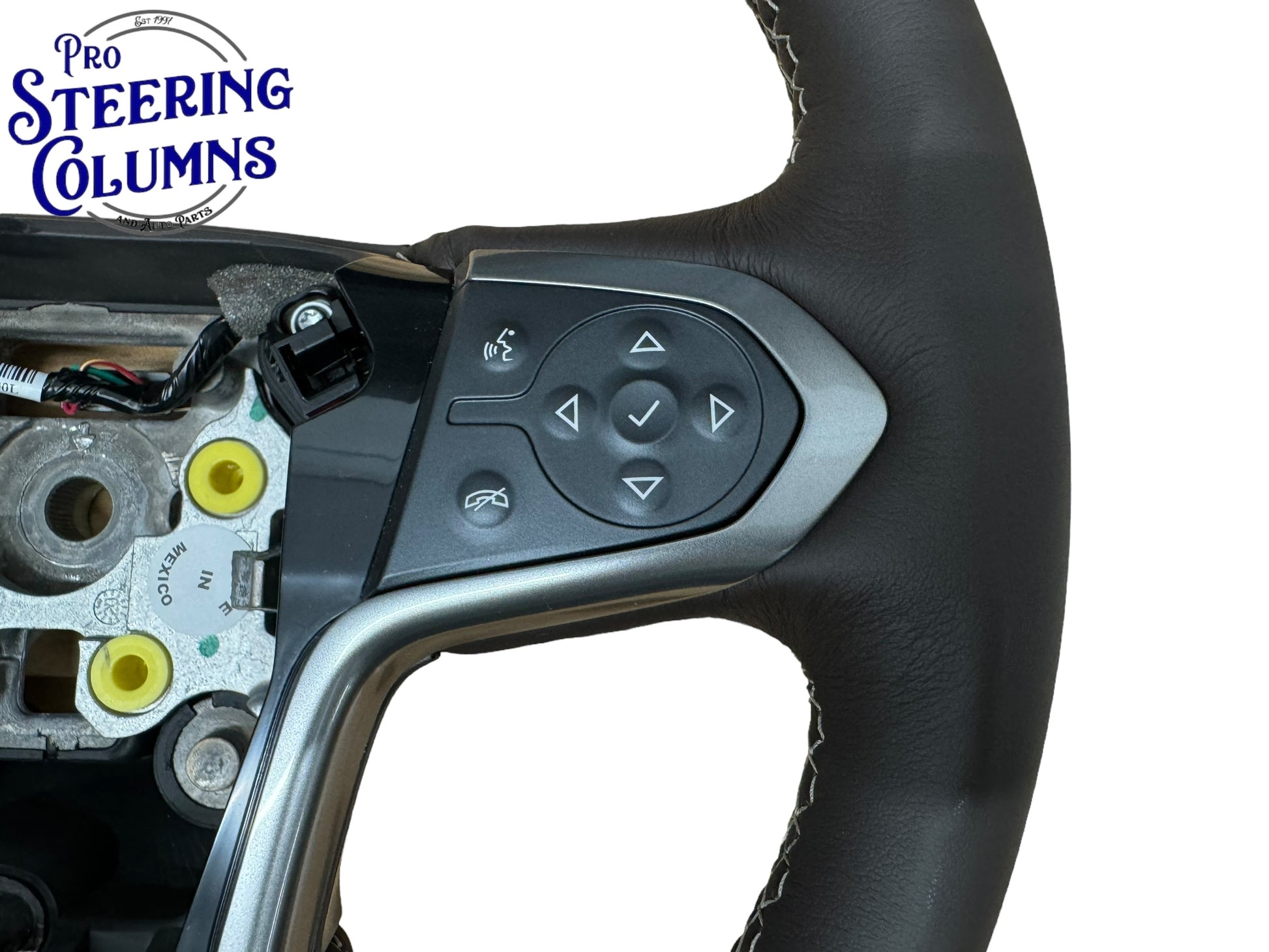 14-19 GM Silverado Sierra Tahoe Suburan Leather Cocoa Brown Steering Wheel New OEM 84483797
