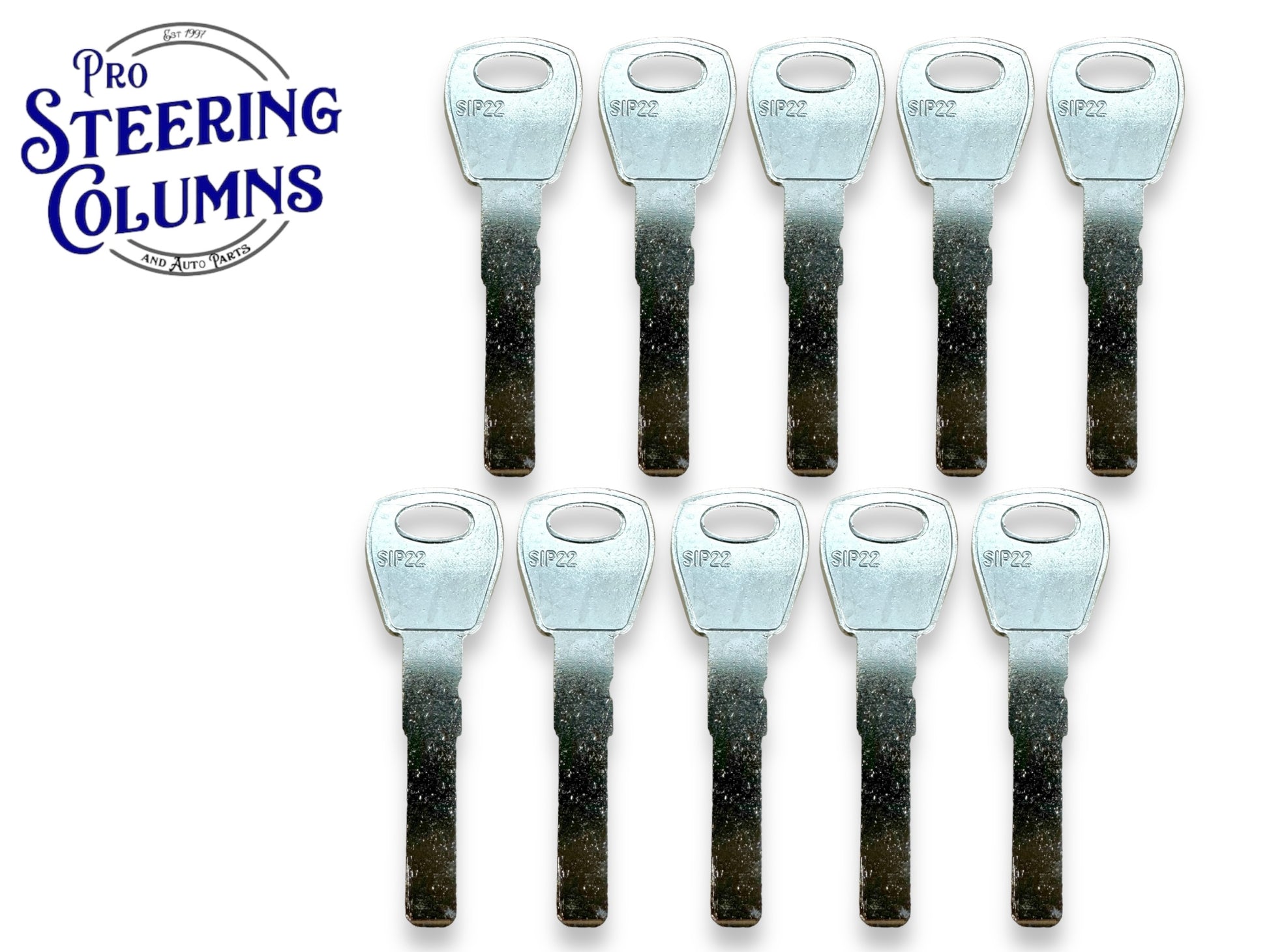 SIP22 Jeep Fiat Metal Service Key Blank New (10 Pack)