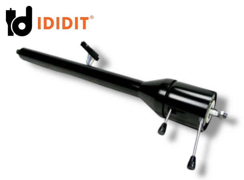 Ididit - 65-69 Mustang Tilt Floor Shift Steering Column Black Retrofit - 1120690051