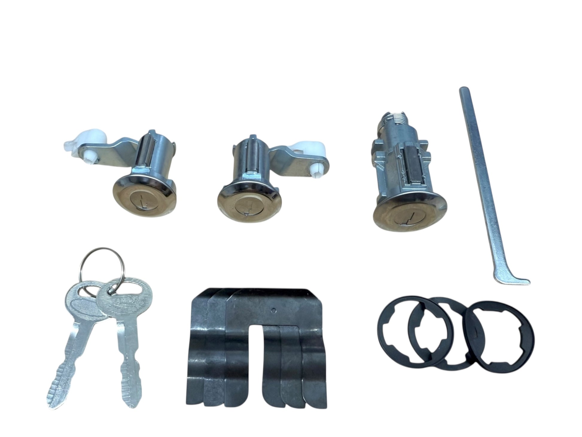 81-86 Ford Mustang Door & Trunk Lock Cylinder Set New (Keyed Alike)