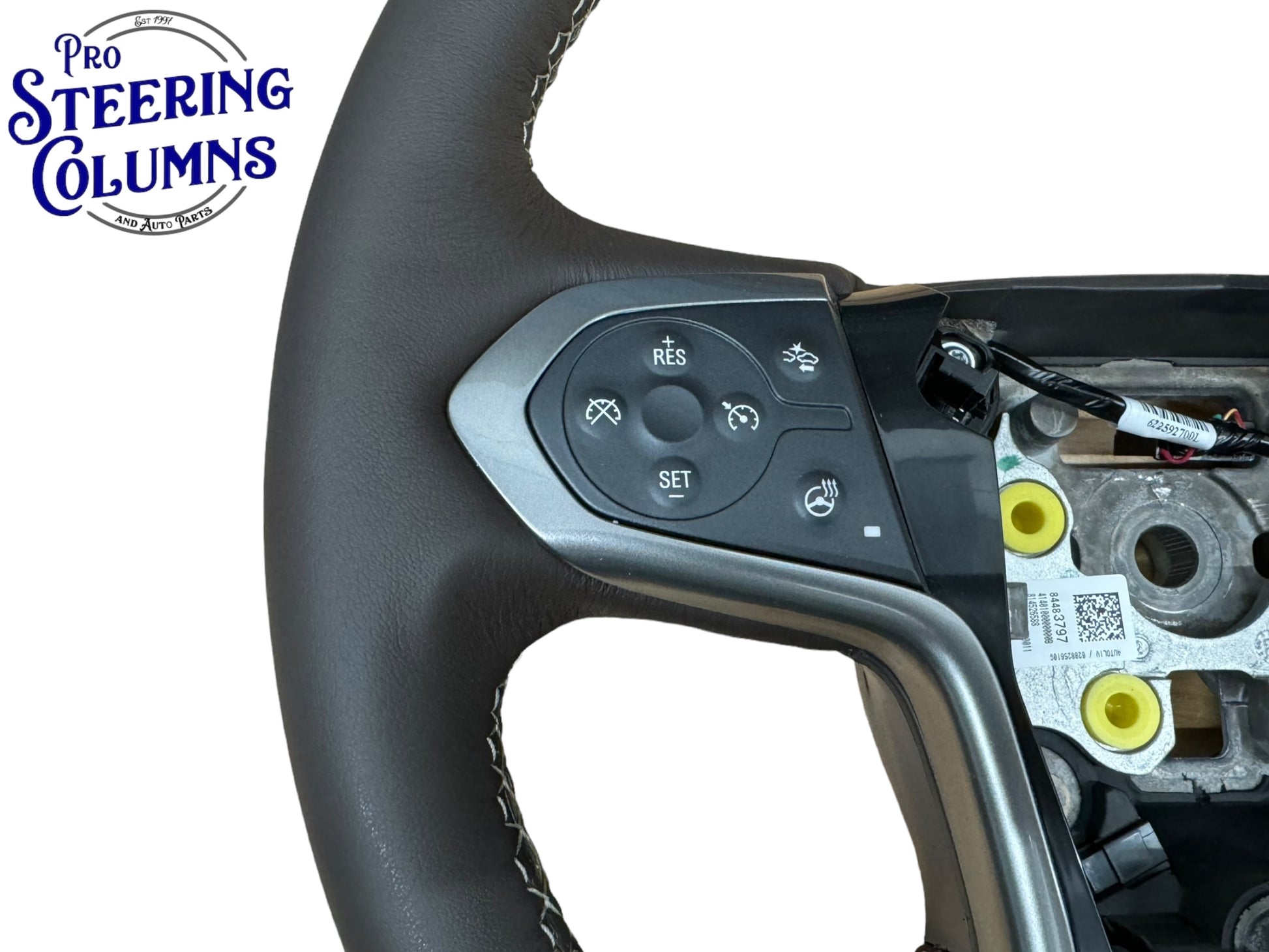 14-19 GM Silverado Sierra Tahoe Suburan Leather Cocoa Brown Steering Wheel New OEM 84483797