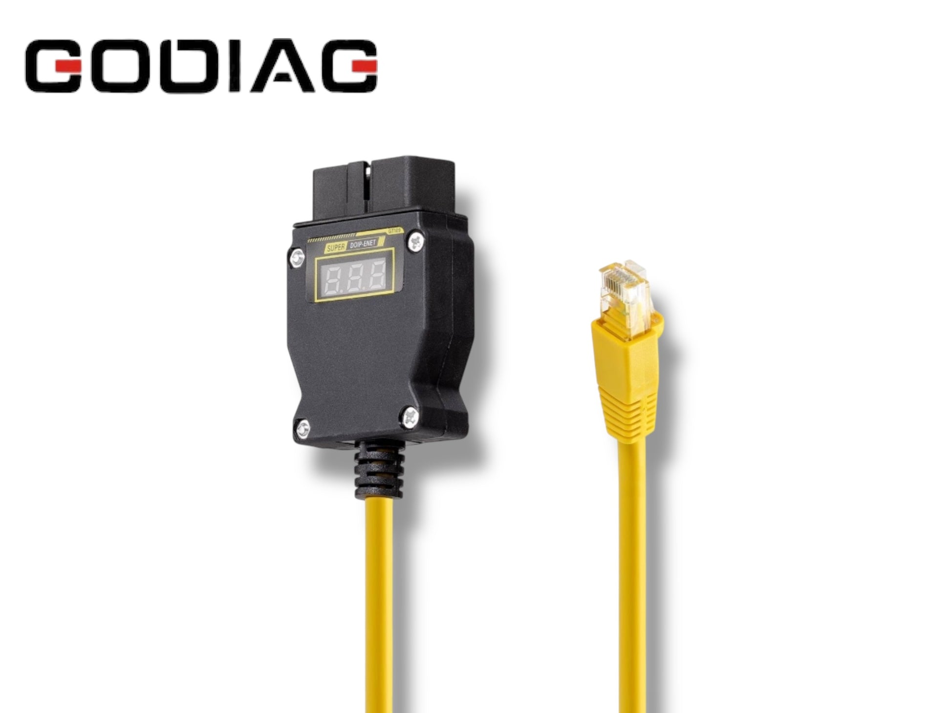 Godiag - GT109 -  DOIP ENET with Voltage Display for DOIP Diagnosis Programming Coding for Audi BMW Benz VW