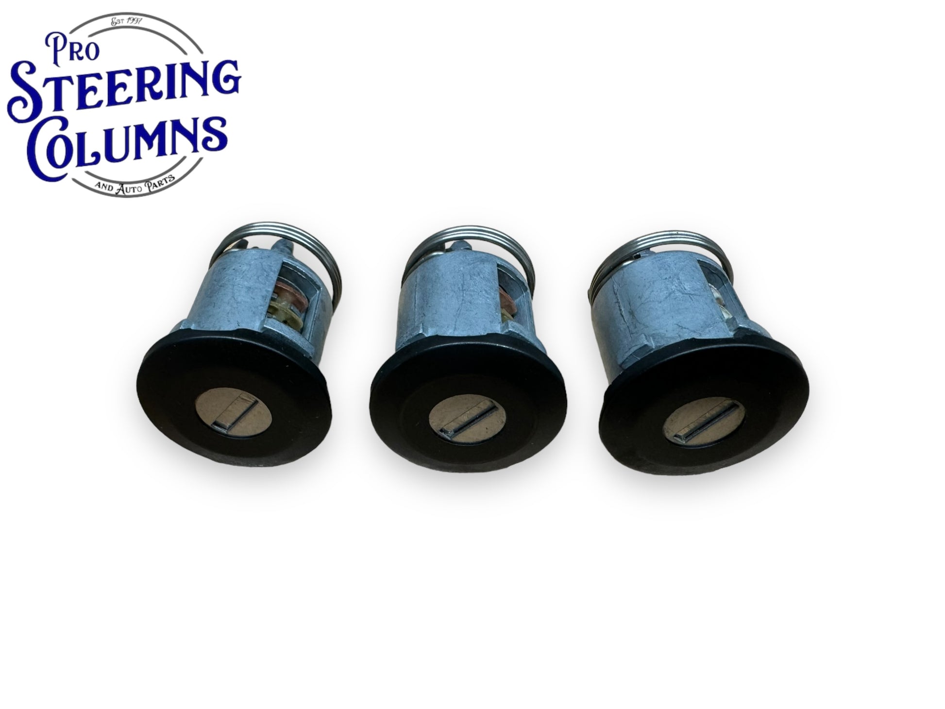 91-00 Jeep Wrangler Door Lock Cylinder Set 3 Locks Black New 4746311