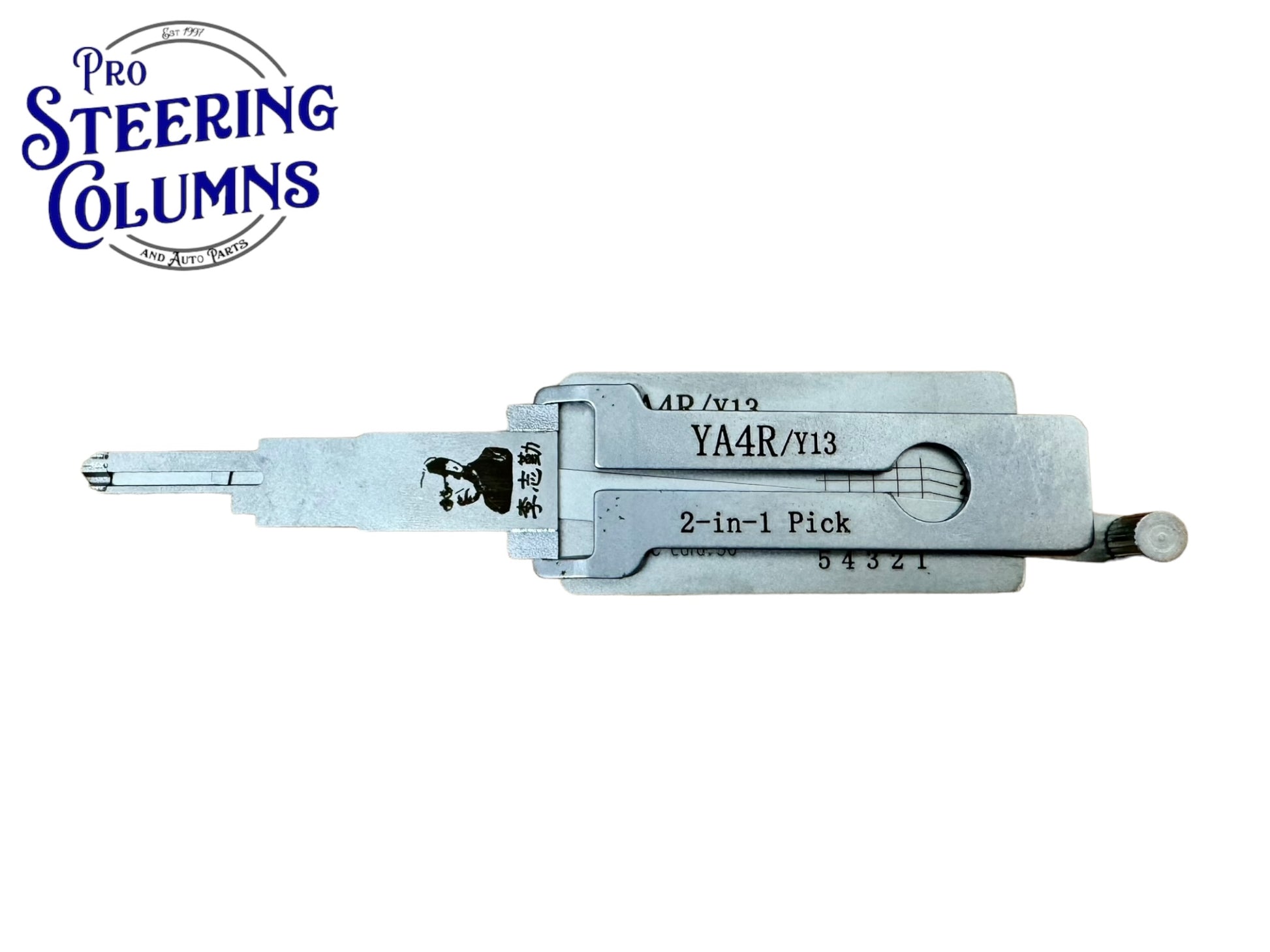 Original Lishi 2 in 1 YA4R Y13 Yale 5-Cut Pick & Decoder Anti Glare Ge