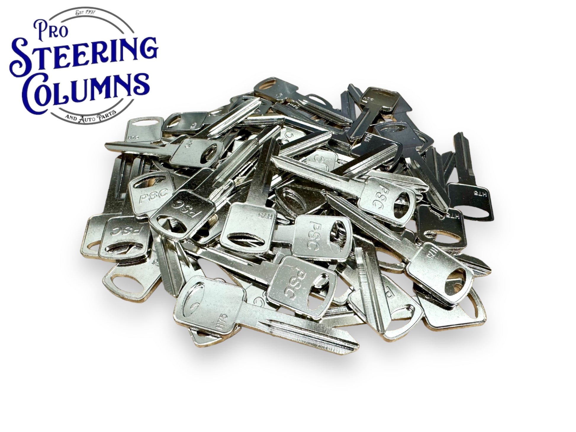Ford Metal Key Blank H75 FO-15D FO40R (100 Pack)