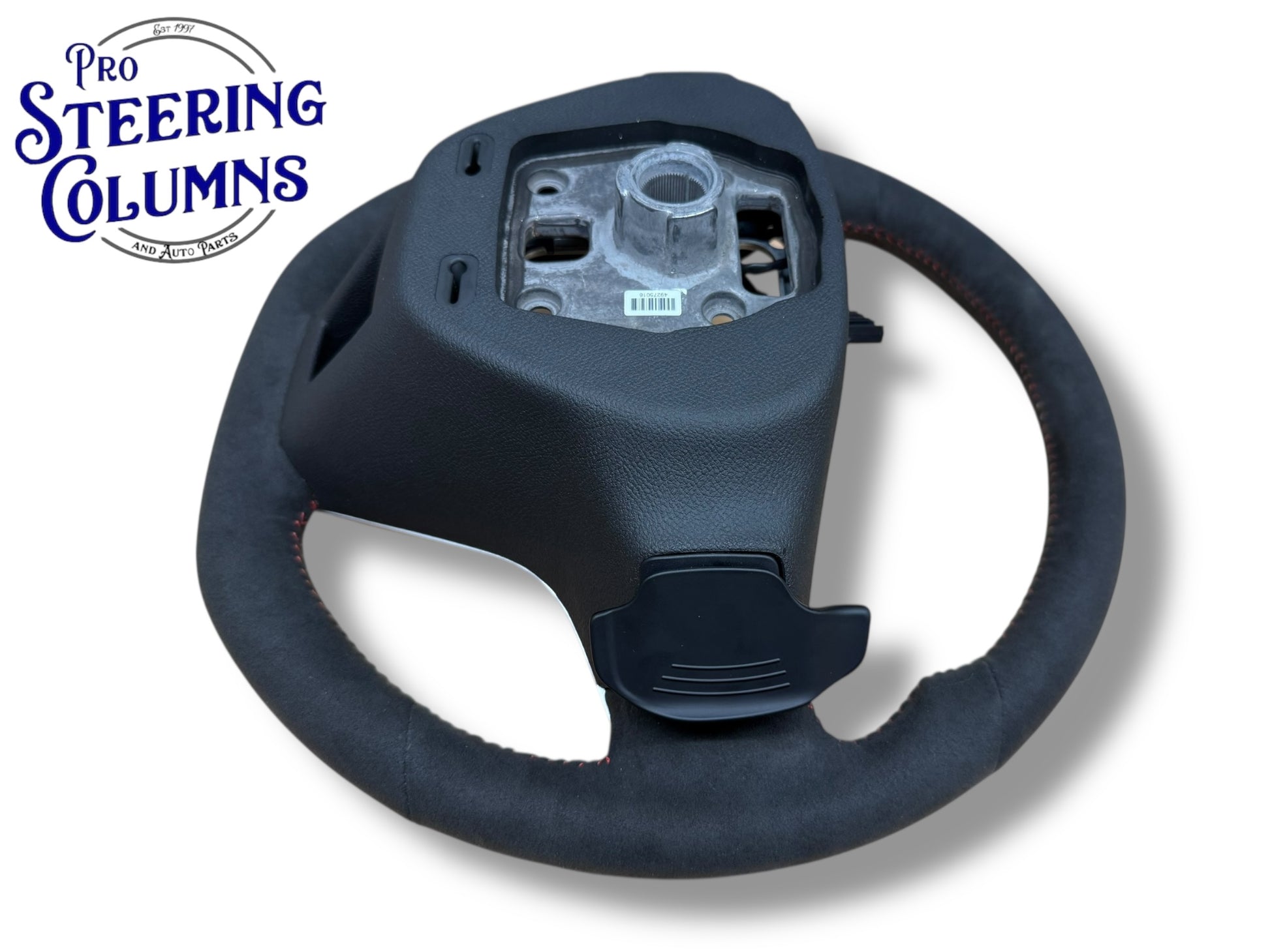 12-15 Chevrolet Camaro Black Suede Steering Wheel Paddle Shift New OEM 22896548