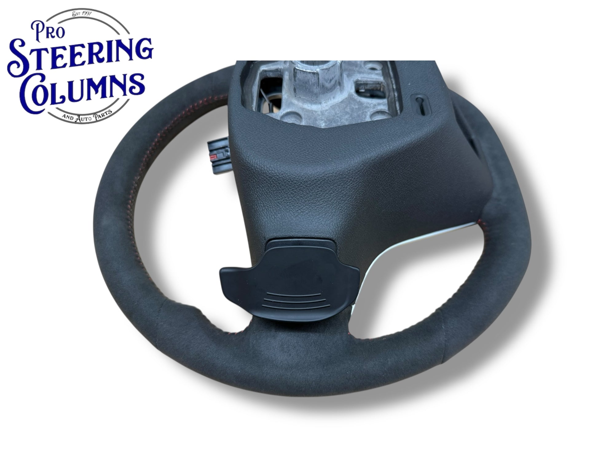 12-15 Chevrolet Camaro Black Suede Steering Wheel Paddle Shift New OEM 22896548