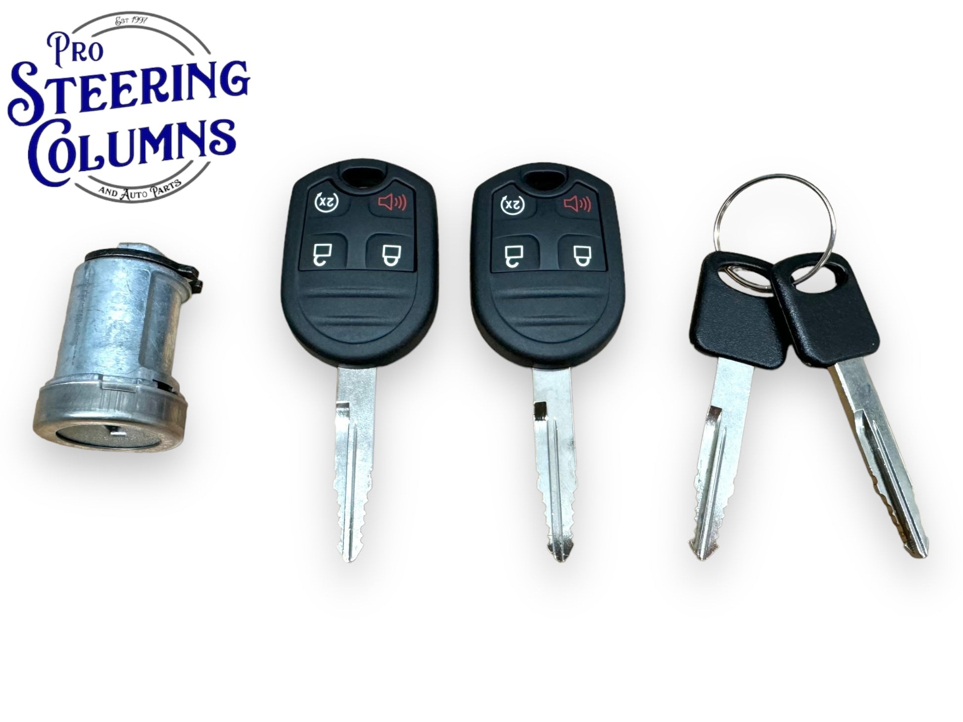 2011 & Up F-150 F-250 Expedition Navigator Ignition Lock Cylinder Switch With 2 Remote Keys New AU5Z-11582-B