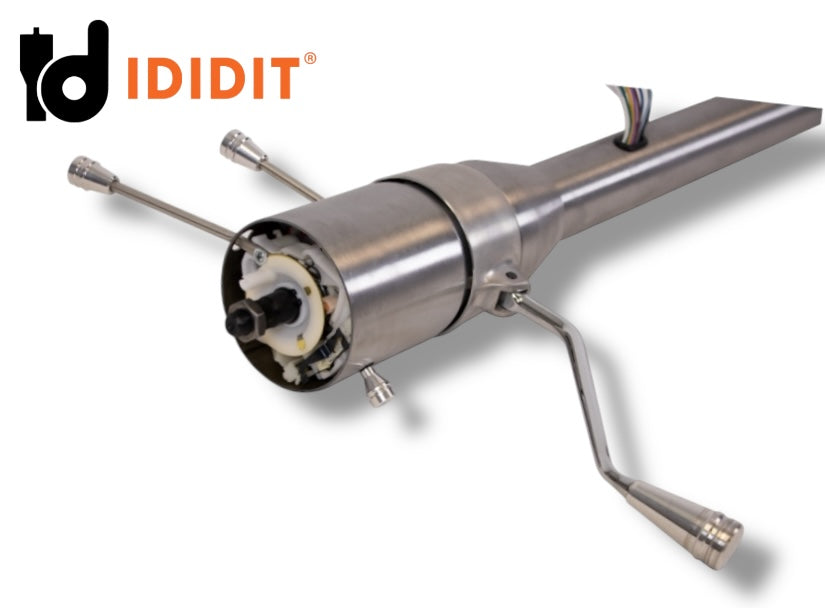 Ididit - Universal 33" Tilt Column Shift Steering Column - Paintable Steel - 1130330010