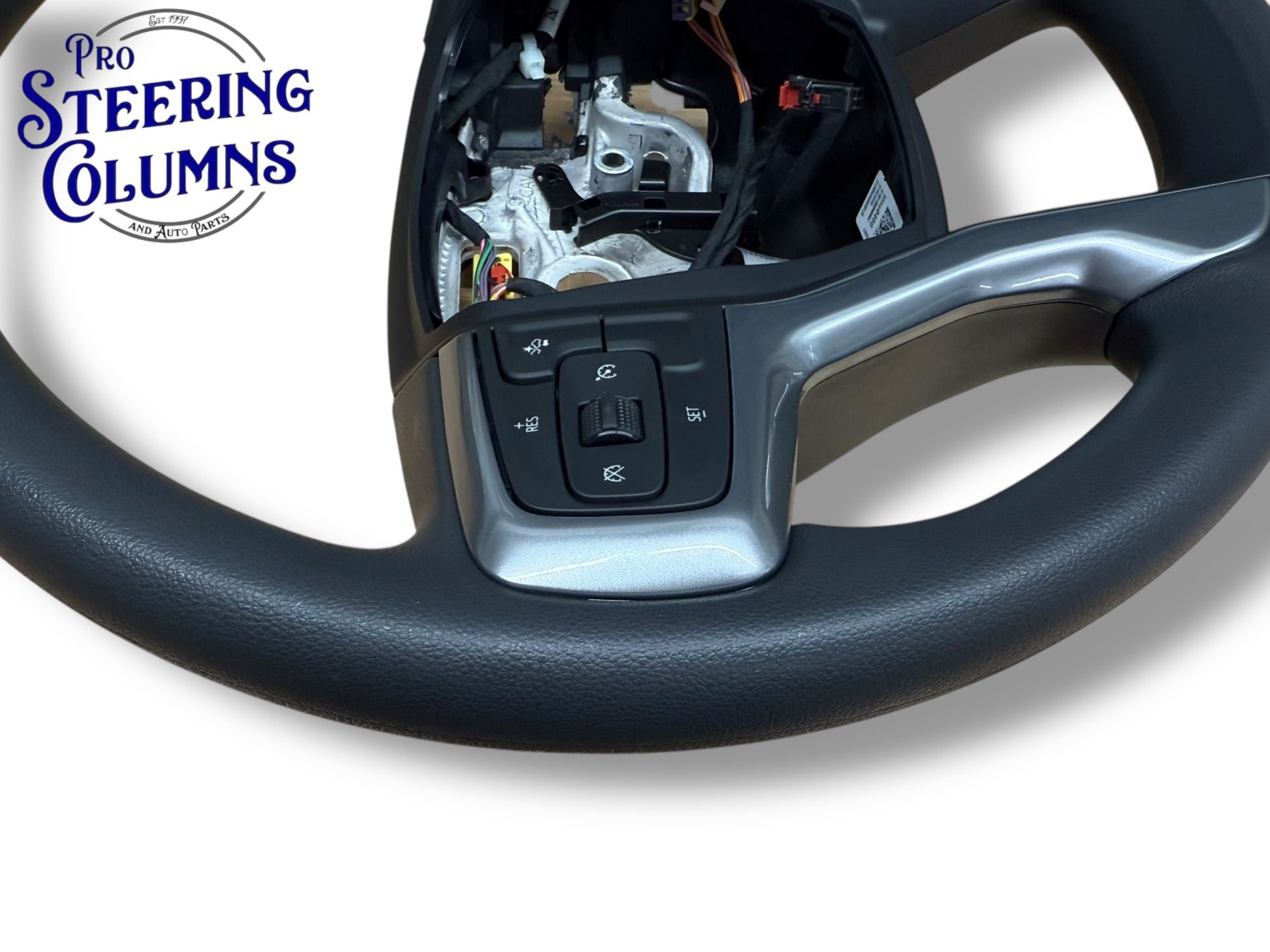 21-23 GM Silverado 1500 2500 3500 Steering Wheel Vinyl Black New OEM 85590466