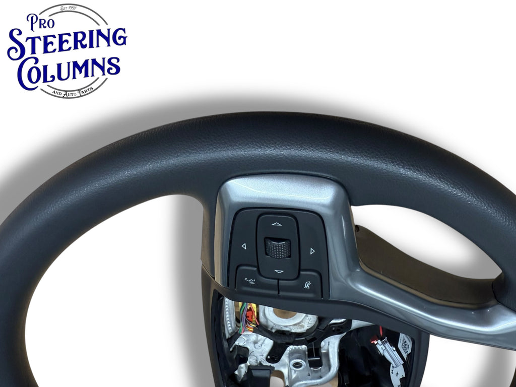 21-23 GM Silverado 1500 2500 3500 Steering Wheel Vinyl Black New OEM 85590466