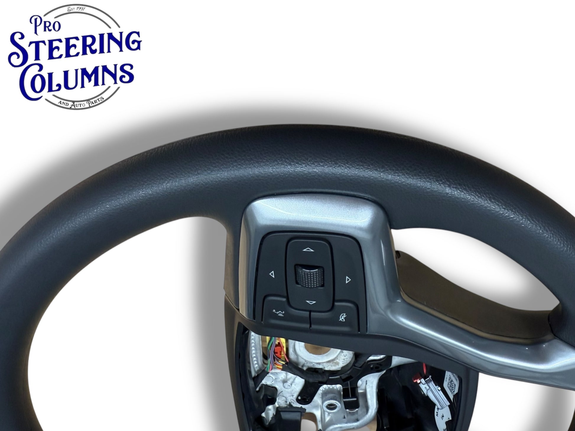 21-23 GM Silverado 1500 2500 3500 Steering Wheel Vinyl Black New OEM 85590466