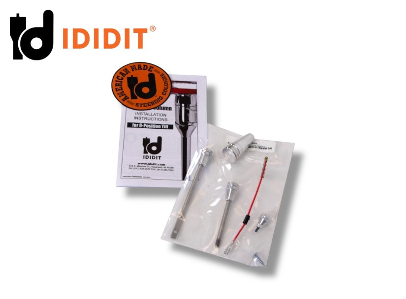 Ididit - Universal 33" Tilt Column Shift Steering Column - Paintable Steel - 1130330010