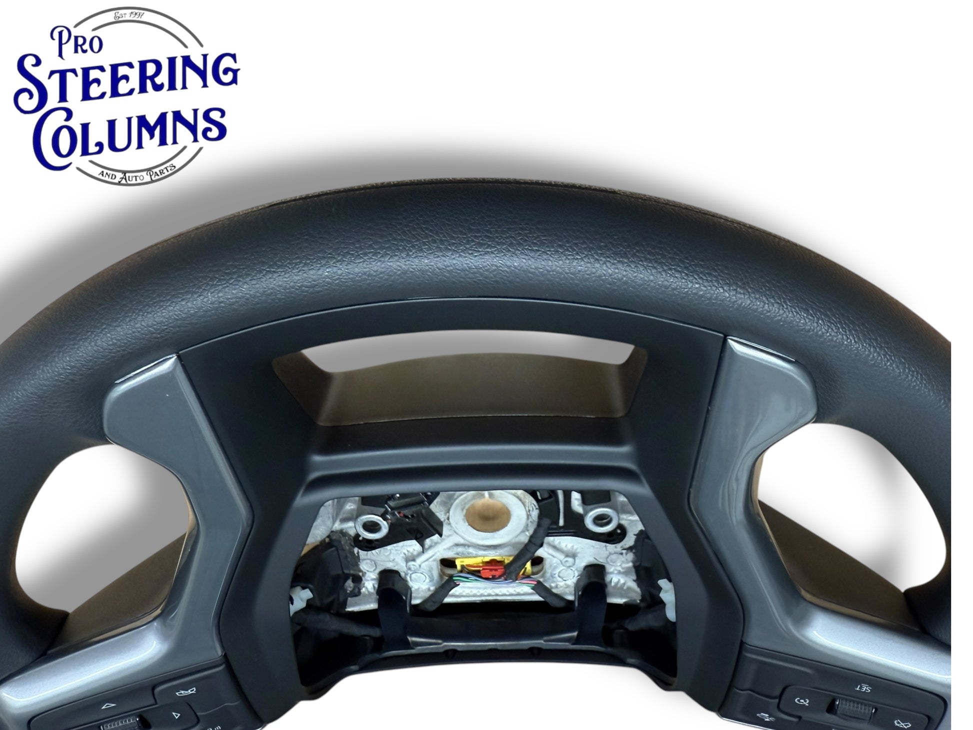 21-23 GM Silverado 1500 2500 3500 Steering Wheel Vinyl Black New OEM 85590466