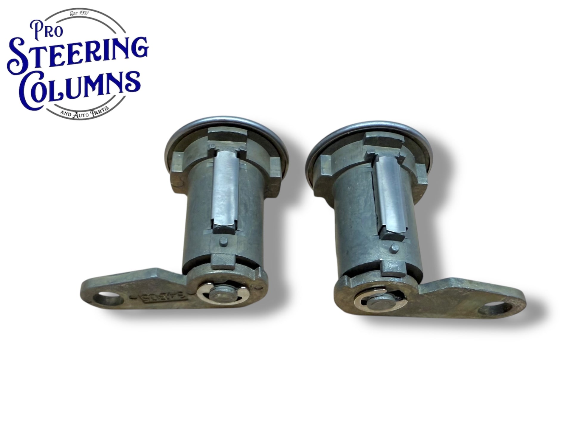 70-73 Mustang Cougar Falcon Ignition & Door Lock Cylinder Set Ford Logo Keys (Keyed Alike)