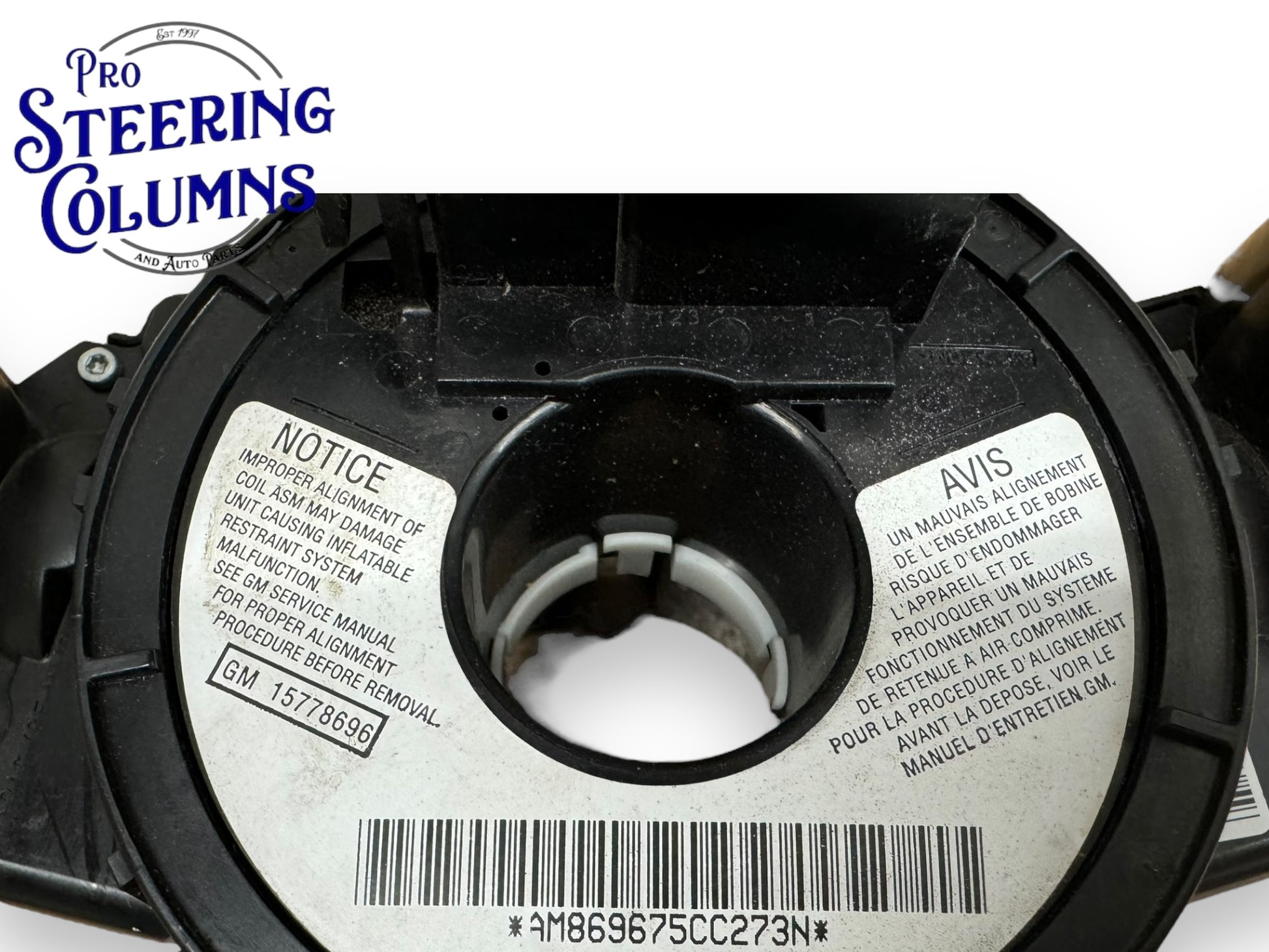 2003-2007 Saturn Ion Turn Signal Wiper Combination Switch With Clock Spring Used OEM 15778696