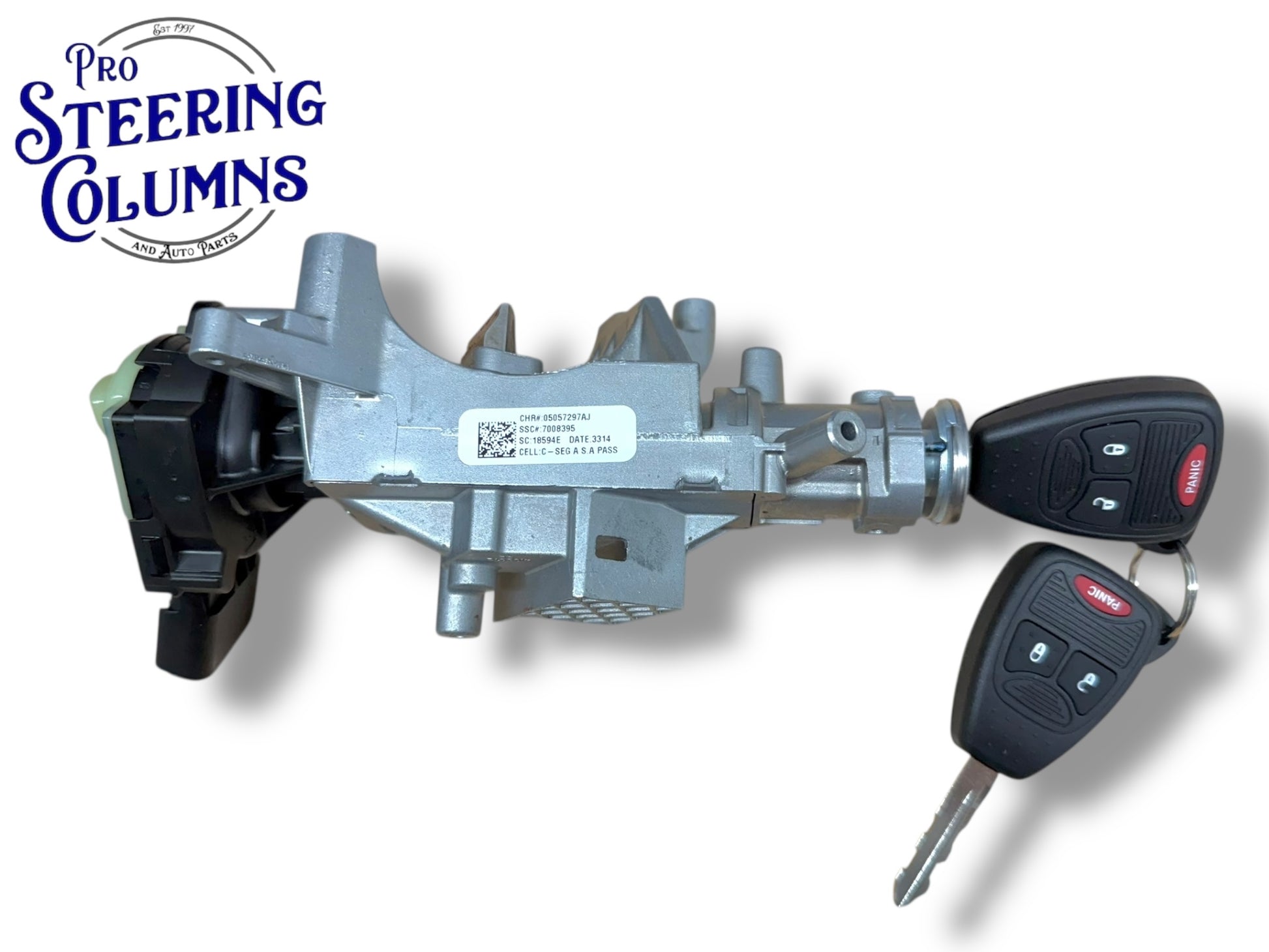 06-18 Chrysler Dodge Jeep Ignition Lock Assembly With 2 Remote Keys 3-Button New 68054822AB