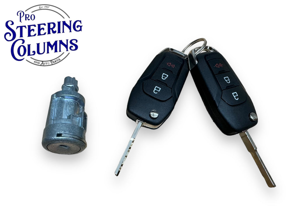 15-20 F-150 F-250 F-350 Expedition Ignition Lock Cylinder With 2 Remote Keys New FL3Z-11582-B
