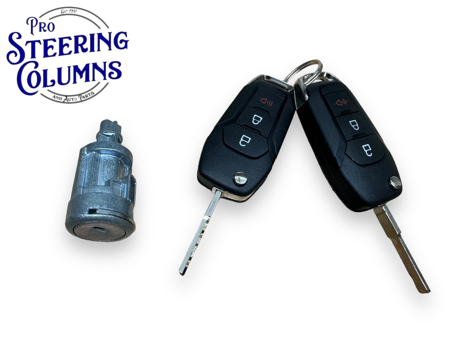 15-20 F-150 F-250 F-350 Expedition Ignition Lock Cylinder With 2 Remote Keys New FL3Z-11582-B