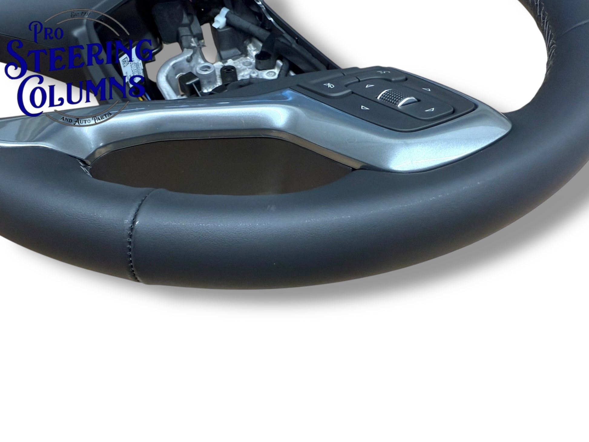 19-23 GM Silverado 1500 Steering Wheel Leather Black With Heat New OEM 84946341