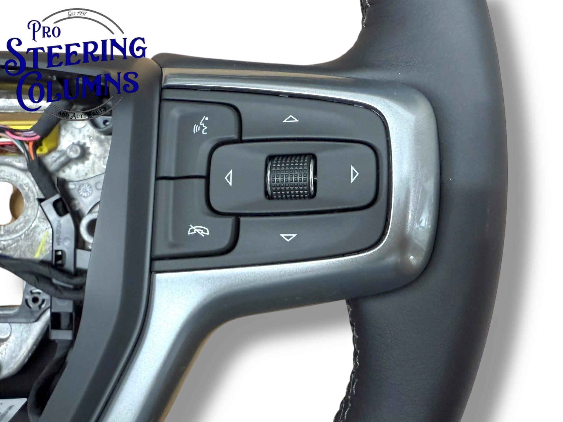 19-23 GM Silverado 1500 Steering Wheel Leather Black With Heat New OEM 84946341
