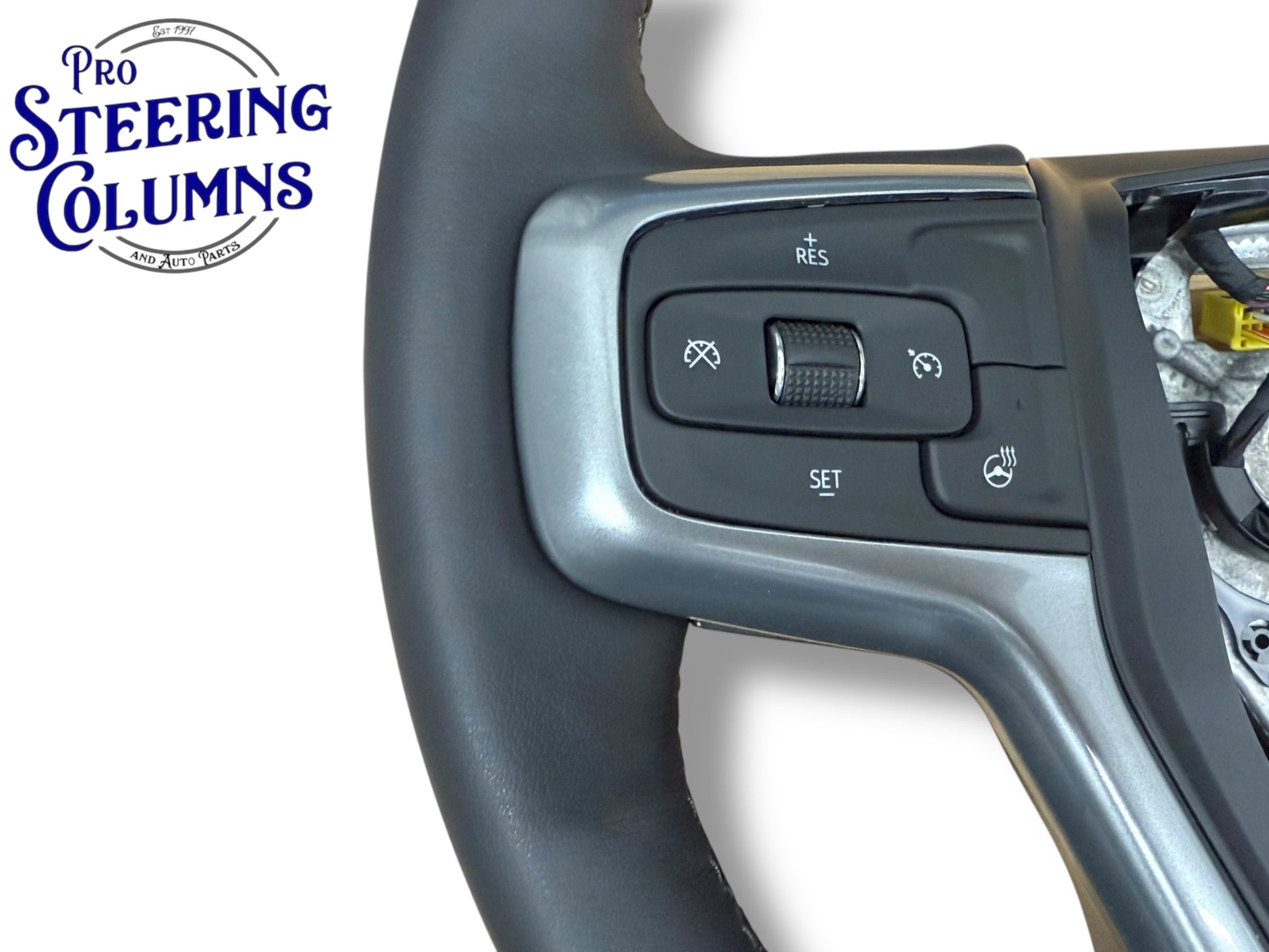 19-23 GM Silverado 1500 Steering Wheel Leather Black With Heat New OEM 84946341