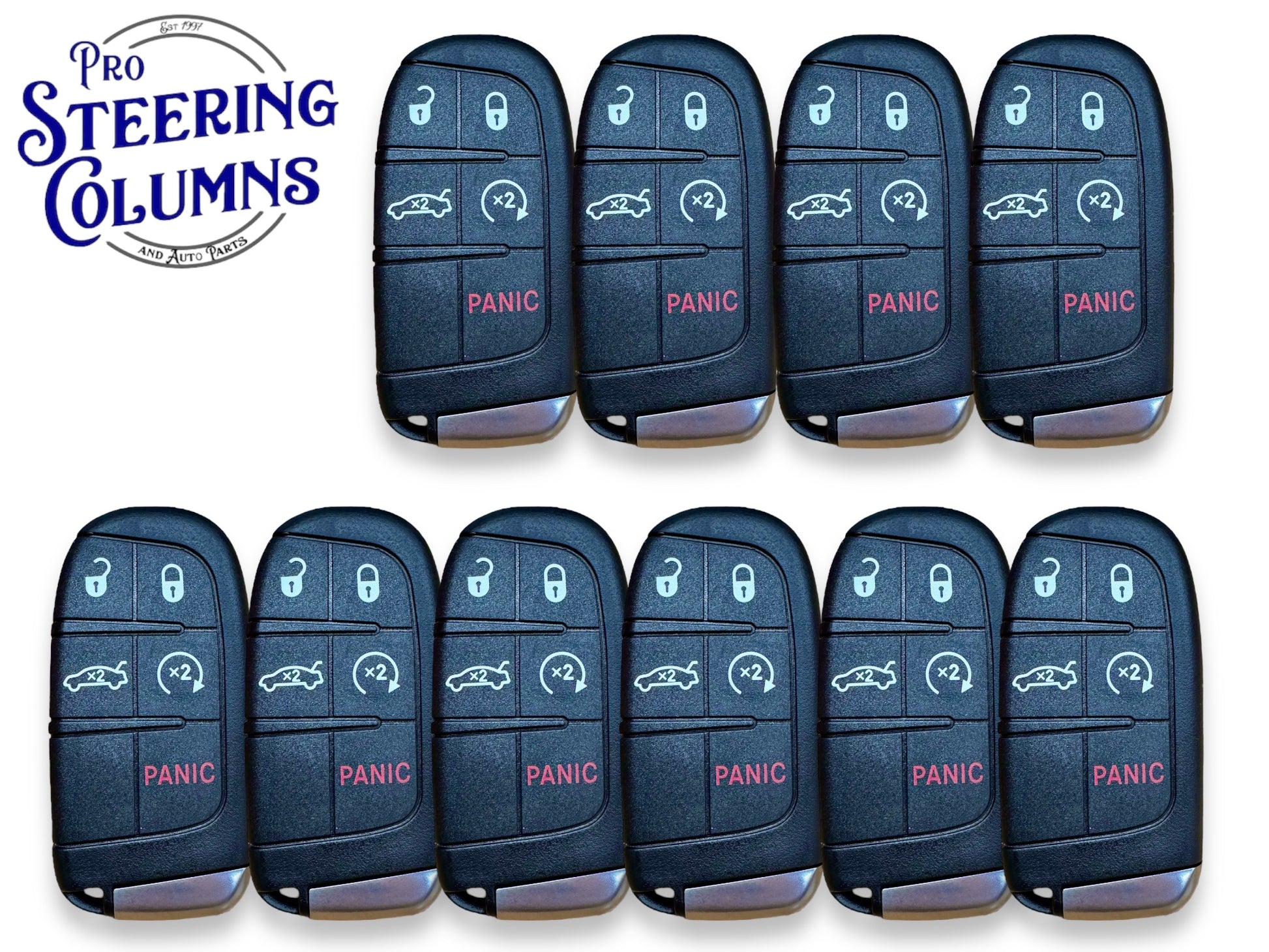 19-23 Chrysler Dodge Charger Challenger Smart Key 5 Btn M3M-40821302 4A Chip New (10 Pack)