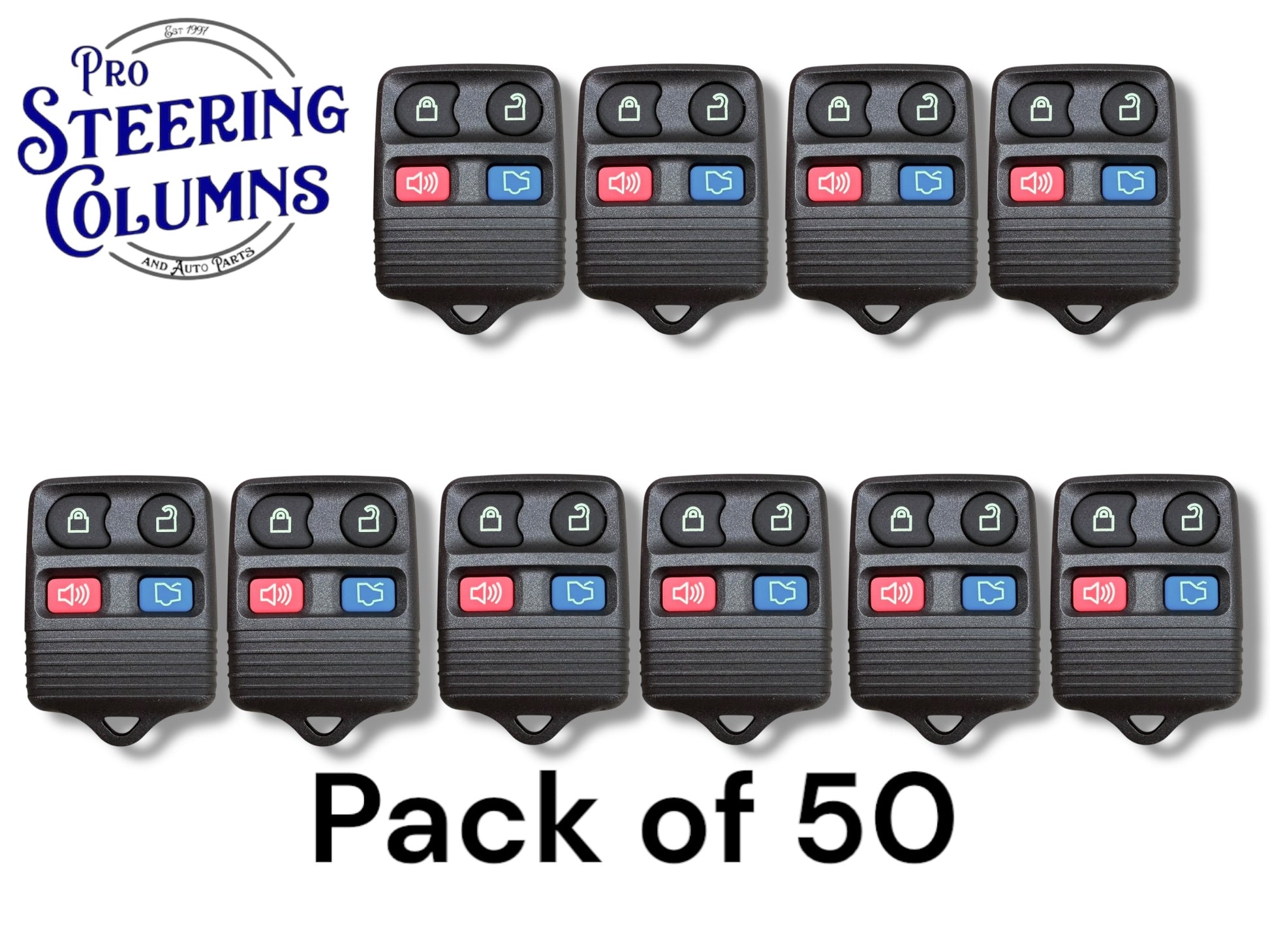 98-14 Ford Lincoln Mercury 4-Button Keyless Entry Remote New CWTWB1U311 (50 Pack)