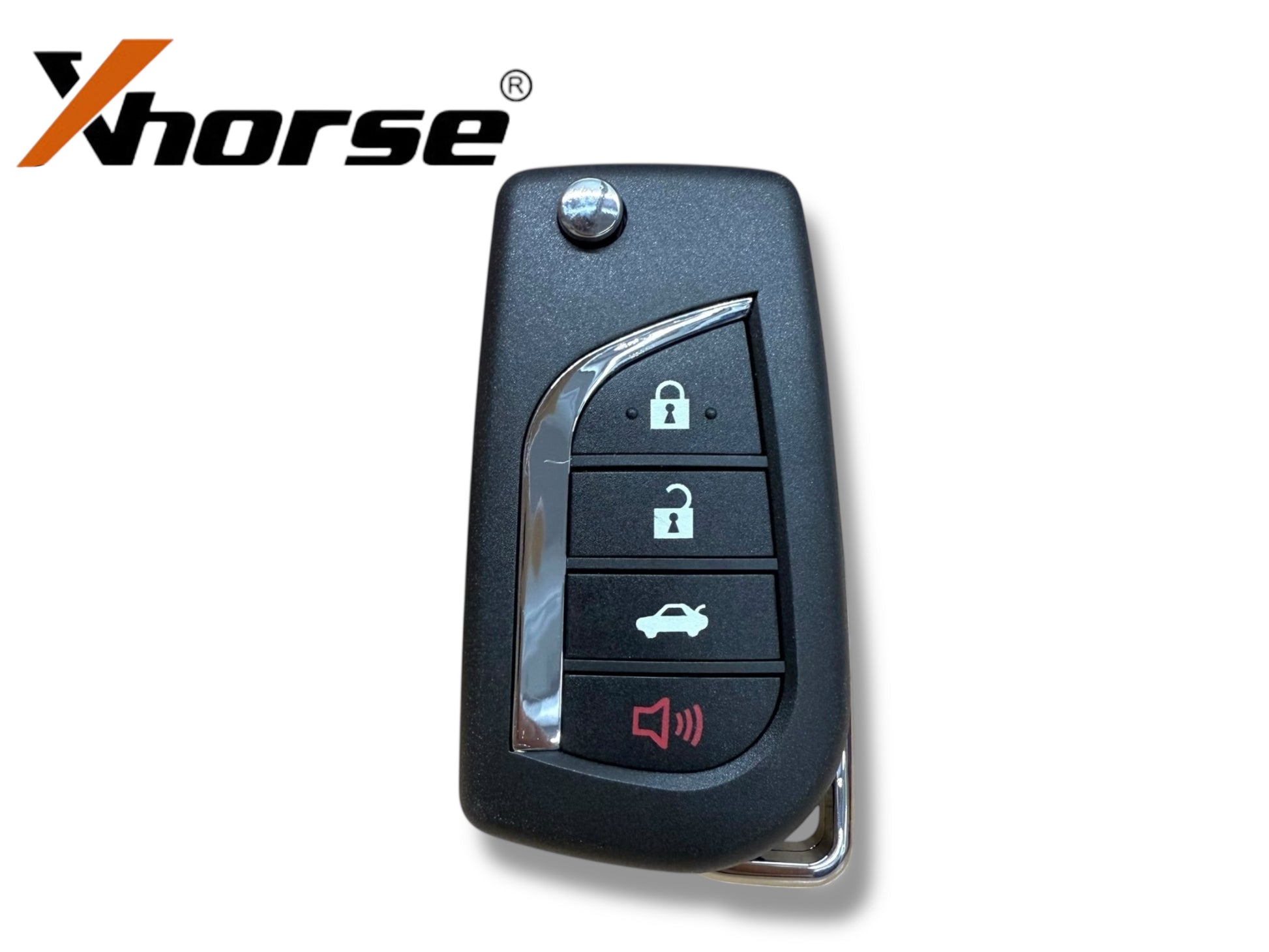 Xhorse Toyota Style Universal Remote Flip Key 4-Button for VVDI Key Tool (Wired) XKTO10EN