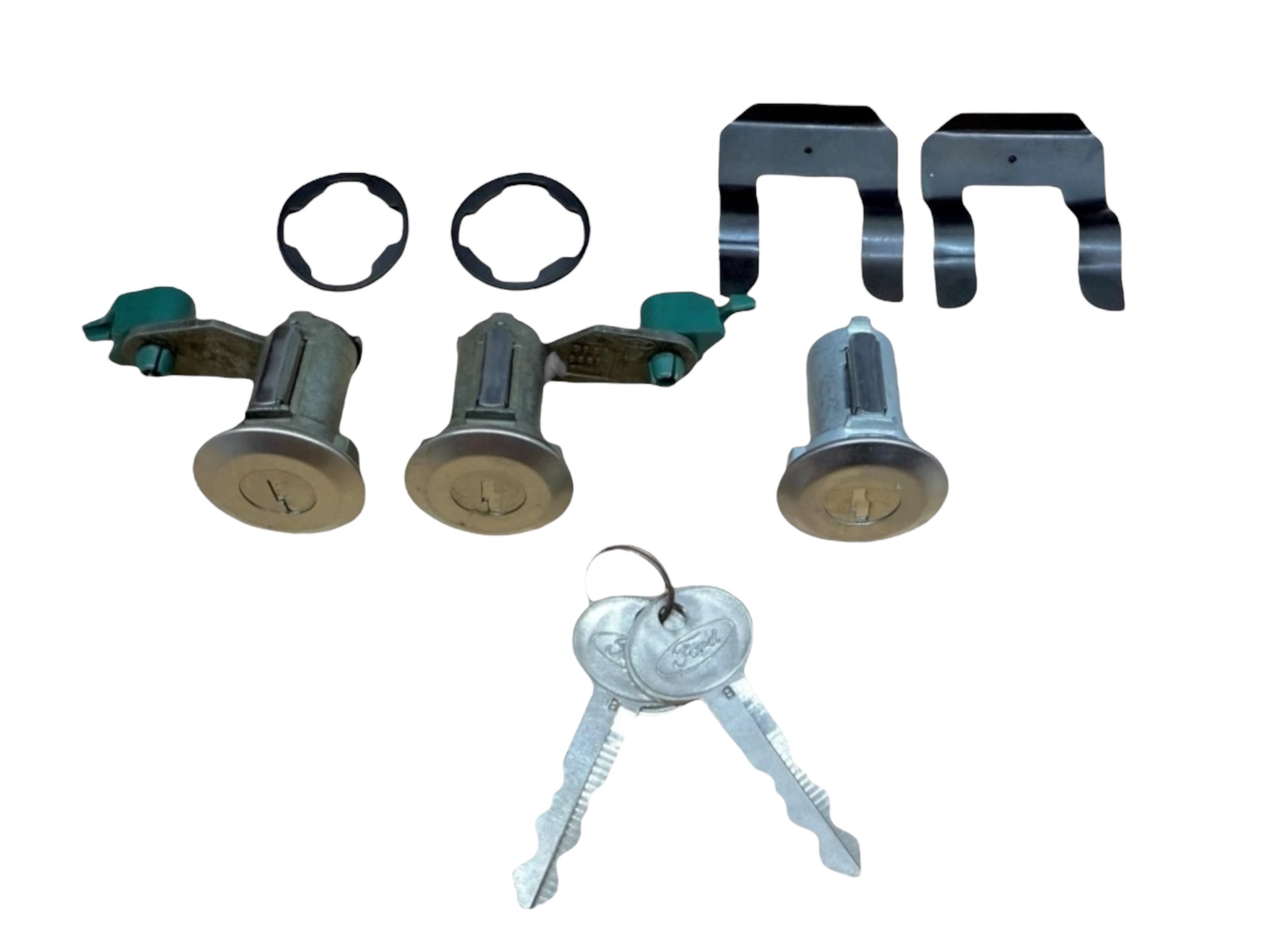 78-96 Ford Bronco Door & Electric Tailgate Door Lock Cylinder Set Logo Keys (Keyed Alike)