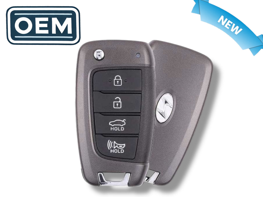 21-22 Hyundai Elantra Flip Key 4-Button PN: 95430-AA000 / NYOMBEC4TX2004 (OEM)