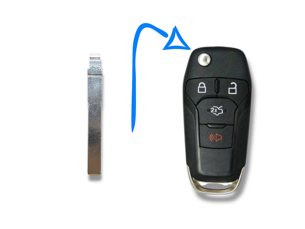 13-25 Ford Remote Flip Key Blade HU101 / PN: 164-R7986 (N5F-A08TAA) (Aftermarket)
