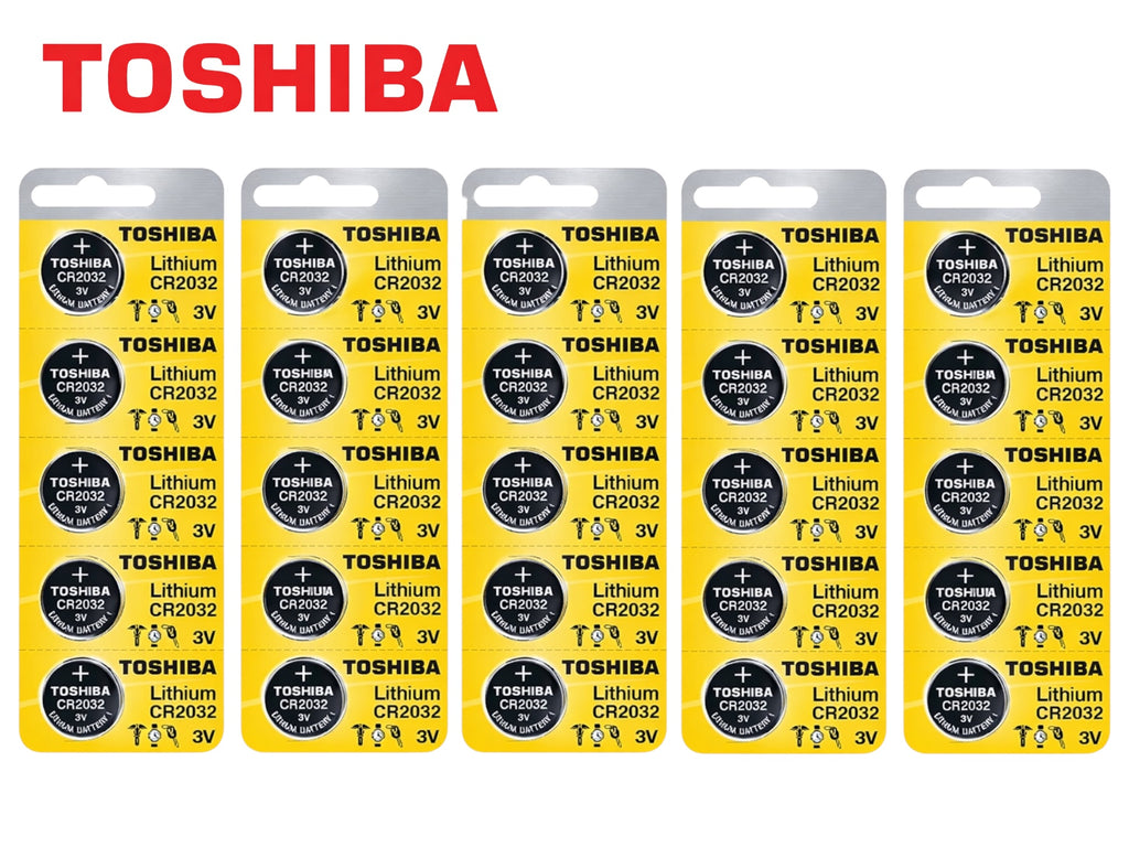 Toshiba - CR2032 - 3V Lithium Battery (25 Pack)