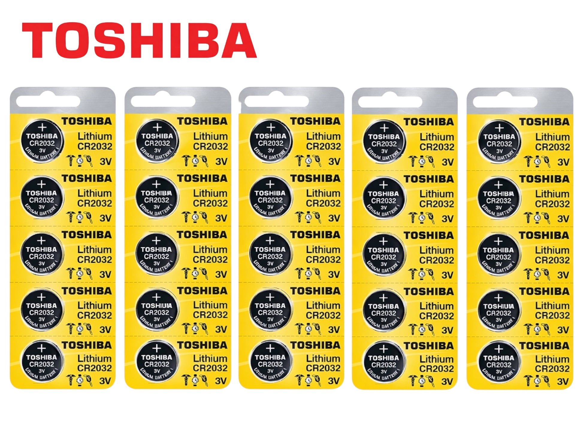 Toshiba - CR2032 - 3V Lithium Battery (25 Pack)